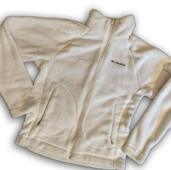Columbia Other - White Colombia Fleece Girl's 14/16  Full Zip NWOT